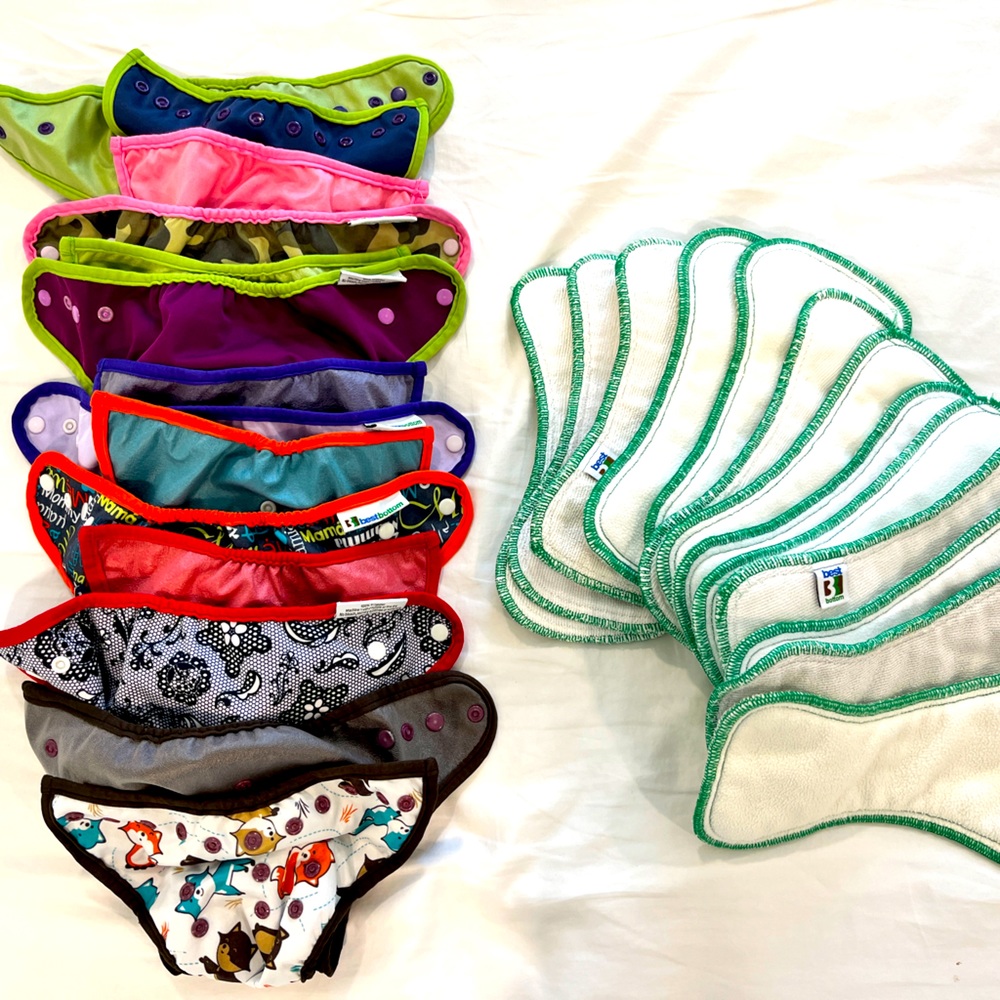 Best Bottom Cloth Diaper Shells and 14 Inserts